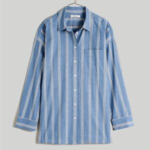 MADEWELL The Signature Poplin Oversized Shirt Size M